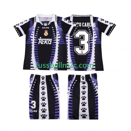 Fußballtrikots Real Madrid ROBERTO CARLOS 3 Retro Kinder Ausweich Trikotsatz 1997 1998 Fußballtrikots Real Madrid ROBERTO CARLOS 3 Retro Kinder Ausweich Trikotsatz 1997 1998